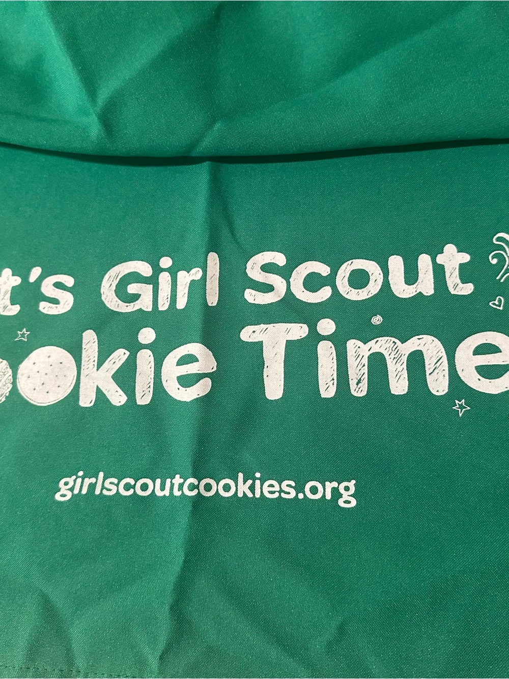 Girl Scout booth table cloth